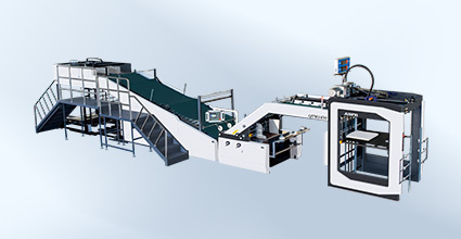 不停機高臺收紙全自動高速裱紙機